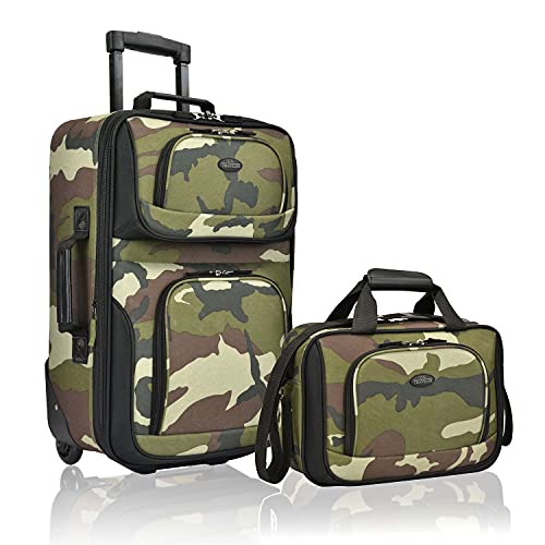 U.S. Traveler Rio Rugged Fabric Expandable Handgepäck-Set, Camouflage, 2 Wheel, Rio Rugged Fabric Expandable Handgepäck-Set U.S. Traveler Rio Rugged Fabric Expandable Handgepäck-Set, Camouflage, 2 Wheel, Rio Rugged Fabric Expandable Handgepäck-Set von U.S. Traveler