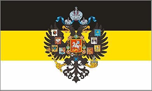 U24 Fahne Flagge Russland Romanov mit Adler Bootsflagge Premiumqualität 80 x 120 cm U24 Fahne Flagge Russland Romanov mit Adler Bootsflagge Premiumqualität 80 x 120 cm von U24