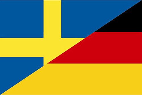 U24 Fahne Flagge Schweden-Deutschland Bootsflagge Premiumqualität 30 x 45 cm U24 Fahne Flagge Schweden-Deutschland Bootsflagge Premiumqualität 30 x 45 cm von U24