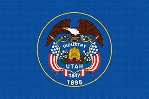U24 Fahne Flagge Utah Bootsflagge Premiumqualität 20 x 30 cm von U24