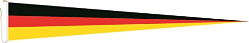 U24 Langwimpel Deutschland Fahne Flagge Wimpel 250 x 40 cm Premiumqualität von U24