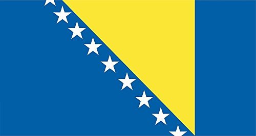 U24 Motorradflagge Bosnien-Herzegowina Fahne Flagge 20 x 30 cm von U24