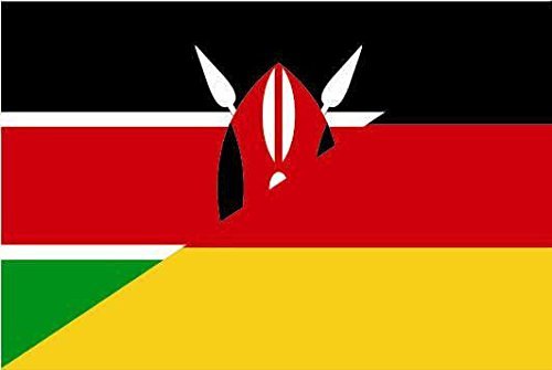 U24 Motorradflagge Kenia-Deutschland Fahne Flagge 20 x 30 cm von U24