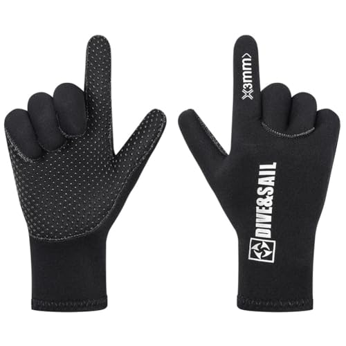 UCK-KIT 5MM Neopren Neoprenanzug Handschuhe Thermische Anti-Rutsch-Tauchhandschuhe Für Tauchen Schnorcheln Surfen Paddeln Kajak Schwimmen,Schwarz,L UCK-KIT 5MM Neopren Neoprenanzug Handschuhe Thermische Anti-Rutsch-Tauchhandschuhe Für Tauchen Schnorcheln Surfen Paddeln Kajak Schwimmen,Schwarz,L von UCK-KIT