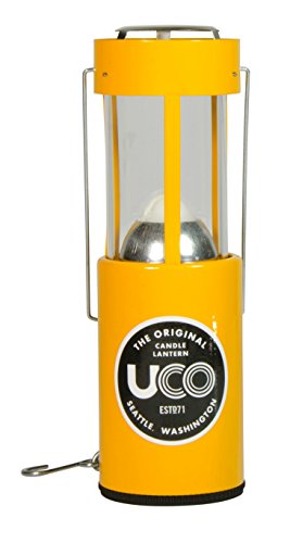 UCO Alu Kerzenlaterne, gelb, 054806 von UCO