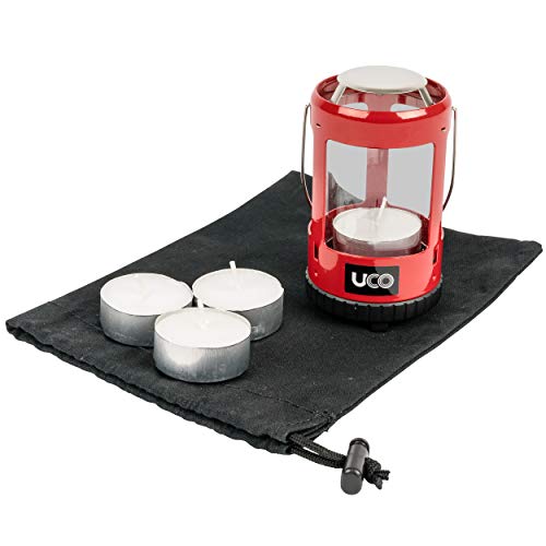 UCO Mini-Kerzenlaternen-Set 2.0, Rote Pulverbeschichtung, Einheitsgröße von UCO