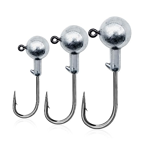 Angelhaken, Angelzubehör, Karpfenangeln, Jighaken, Barsch-Angelköder, Hartköder, Weicher Wurmhaken, Angelzubehör, Jighaare, Salzwasserhaken, 10–30 Stück(Size 7g Gap11.1mm,10 Pcs) von UDJKSHAL