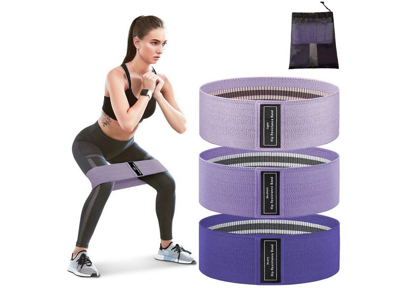 UE Stock Gymnastikbänder Yogagurt Fitnessband Beine Tailletraining Fitnessbänder Dreierpack UE Stock Gymnastikbänder Yogagurt Fitnessband Beine Tailletraining Fitnessbänder Dreierpack von UE Stock
