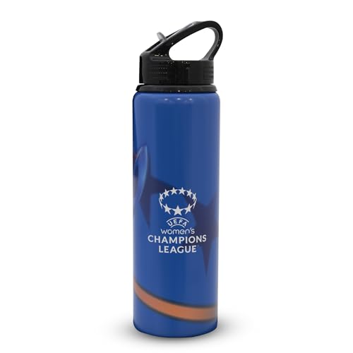 UEFA Frauen Champions League 750 ml Aluminiumflasche – Integrierter faltbarer Strohhalm, UWCL, Offiziell lizenziertes Merchandise, Auslaufsicher, Leicht, BPA-frei, Tolle Geschenkidee für Fußballfans UEFA Frauen Champions League 750 ml Aluminiumflasche – Integrierter faltbarer Strohhalm, UWCL, Offiziell lizenziertes Merchandise, Auslaufsicher, Leicht, BPA-frei, Tolle Geschenkidee für Fußballfans von UEFA
