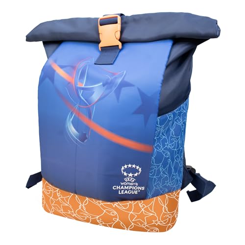 UEFA Frauen Champions League Roll-Top Rucksack – UWCL, Offiziell Lizenziertes Merchandise, Leichtgewicht, Rucksack, Tolle Geschenkidee für Fußballfans UEFA Frauen Champions League Roll-Top Rucksack – UWCL, Offiziell Lizenziertes Merchandise, Leichtgewicht, Rucksack, Tolle Geschenkidee für Fußballfans von UEFA