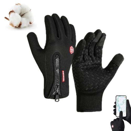 UERSUR Fahrrad-Thermohandschuhe,Frostfit - Thermo Handschuhe,Warme Winterhandschuhe Mit Touchscreen-Funktion Herren (B, XL) von UERSUR