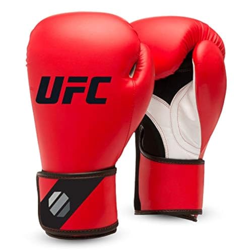 UFC Herren Fitness Training Glove Boxhandschuhe, Rot/Schwarz, 14 oz von UFC