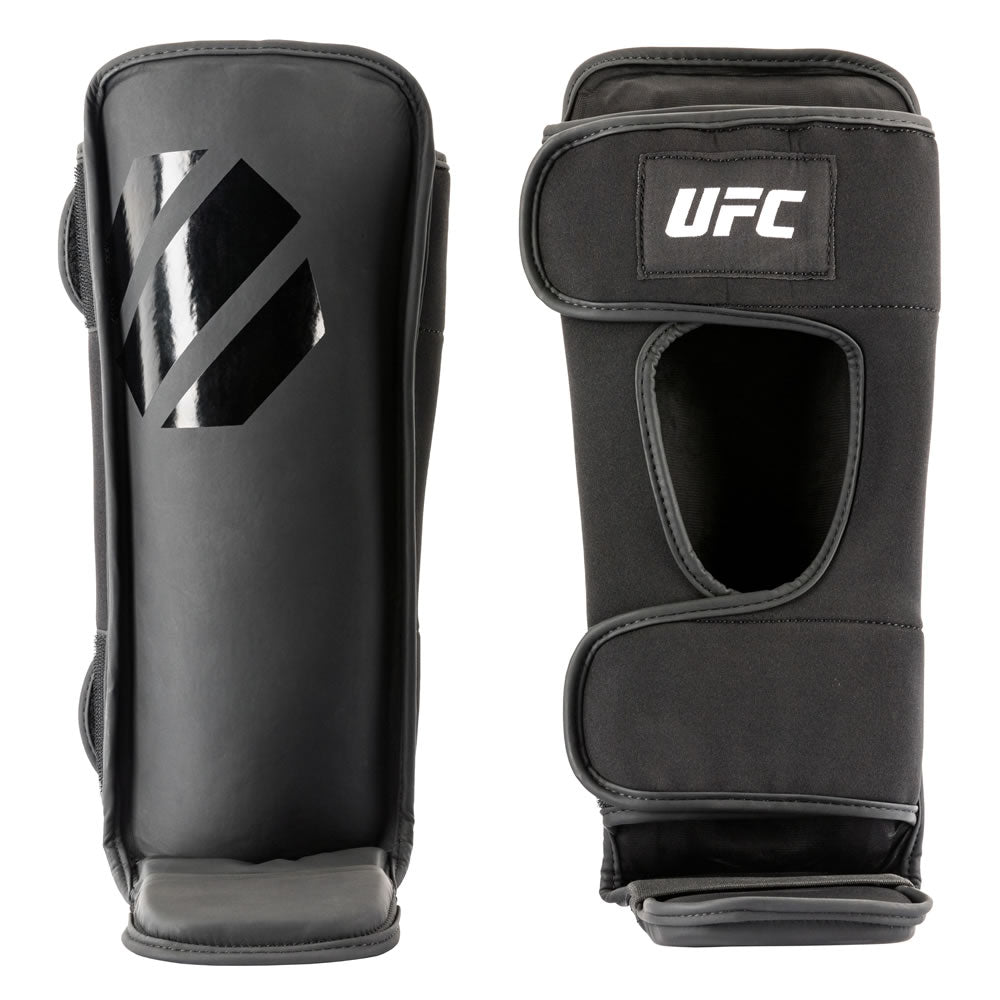 UFC PRO Tonal Grappling Shin Guard Schienbeinschutz Schwarz Gr. S von UFC