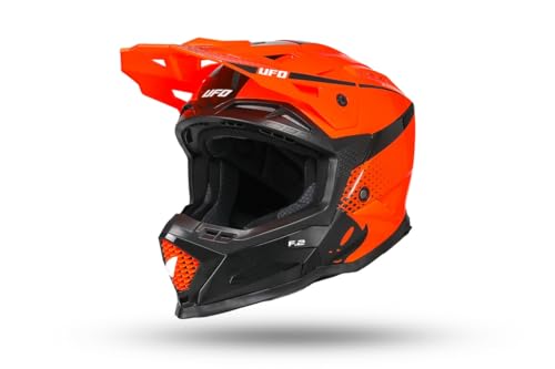 UFO PLAST Unisex – Erwachsene He13100#fkl Helm, Orange/Schwarz, L von UFO PLAST