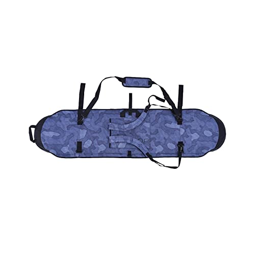UFROGE Snowboard Protection Soft Cover, Outdoor Verschleißfeste Crash Strip Design Portable Snowboard Sleeve Soft Cover Case, für Ski Snowboard Zubehör Bag Strap (Color : Blue, Size : 155cm) von UFROGE