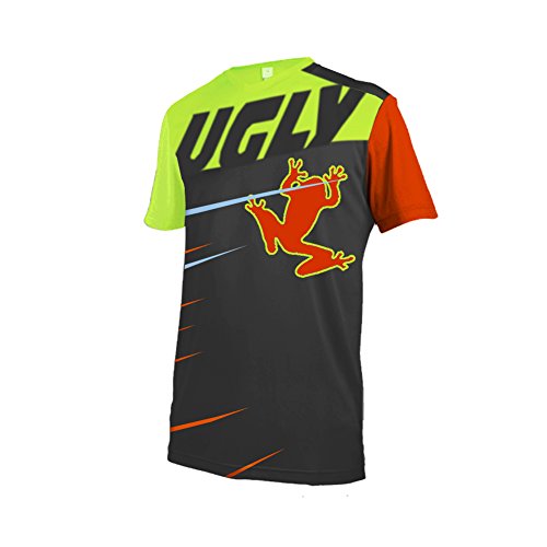 UGLY FROG 2025 MTB Downhill Trikot Kompressionsshirt Herren Kurzarm Fitness T-Shirt Freizeit Männer Laufshirt Printed und Klassisch Top Funktionswäsche SJFHB02 von UGLY FROG