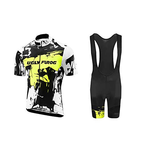 UGLY FROG DXMZ09 Men's Cycling Jersey Set Short Sleeve + Cycling Shorts with Seat Padding von UGLY FROG