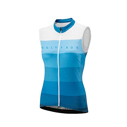 UGLY FROG Damen Radtrikot Schnelltrocknend Atmungsaktiv Fahrradtrikot Ärmellos Westen Sommer Stil UGLY FROG Damen Radtrikot Schnelltrocknend Atmungsaktiv Fahrradtrikot Ärmellos Westen Sommer Stil von UGLY FROG