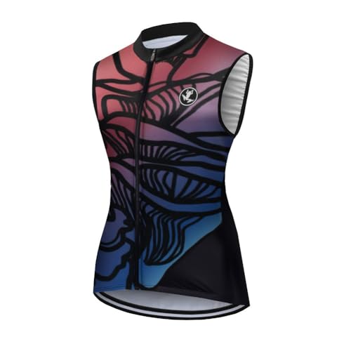 UGLY FROG Damen Radtrikot Schnelltrocknend Atmungsaktiv Fahrradtrikot Ärmellos Westen Sommer Stil UGLY FROG Damen Radtrikot Schnelltrocknend Atmungsaktiv Fahrradtrikot Ärmellos Westen Sommer Stil von UGLY FROG