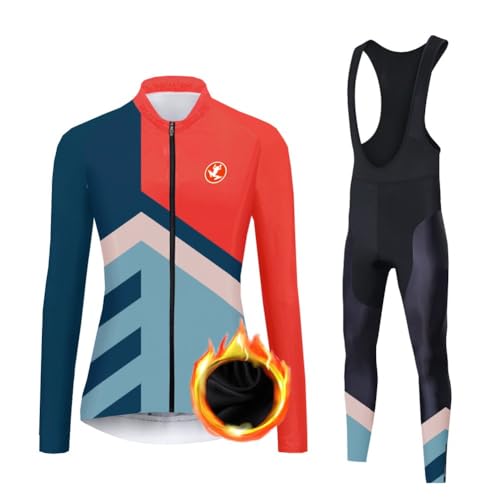 UGLY FROG Damen Radtrikot Set Fahrrad Trikot Langarm + Radhose mit Sitzpolster Fahrradbekleidung MTB Sportanzug Fleecefutter UGLY FROG Damen Radtrikot Set Fahrrad Trikot Langarm + Radhose mit Sitzpolster Fahrradbekleidung MTB Sportanzug Fleecefutter von UGLY FROG
