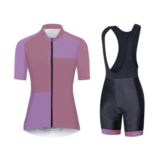 UGLY FROG Frauen Radfahren Jersey Set, Radfahren Jersey Kurzarm Fahrrad Shorts Mit 20D Sitzpolsterung, Geeignet Für Verschiedene Sportarten Wie Joggen, Radfahren, Fitness, Etc von UGLY FROG