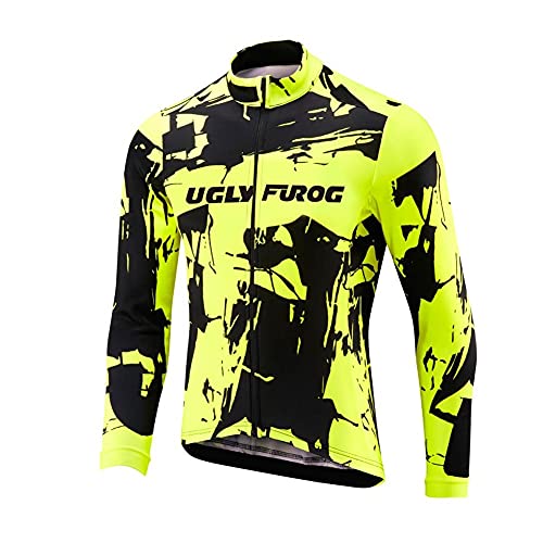 UGLY FROG Herren Jacke/Trikots Winddichte wasserdichte Lauf- Fahrradjacke MTB Mountainbike Jacket Visible Reflektierend, Fleece Warm Jacket für Winter Voller Reißverschluss UGLY FROG Herren Jacke/Trikots Winddichte wasserdichte Lauf- Fahrradjacke MTB Mountainbike Jacket Visible Reflektierend, Fleece Warm Jacket für Winter Voller Reißverschluss von UGLY FROG