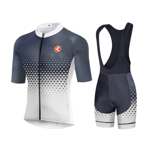 UGLY FROG Herren Radtrikot Set Kurzarm mit Sitzpolster für MTB Rennrad + Bib Shorts Radsportanzug XS - 6XL von UGLY FROG