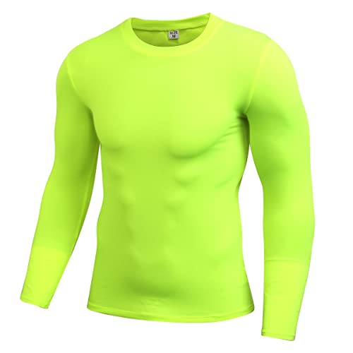 UGLY FROG Kompressions-Shirts Einfarbig Herren PRO Fitness Laufhose T-Shirt Stretch Sweat Schnell trocknend Langarm Shirt Kleidung 4002 von UGLY FROG