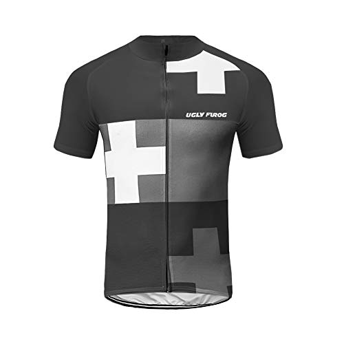 UGLY FROG New Sommer Herren Manner Kurze Hülse Zyklus Jersey Kurzarm Fahrradtrikot Fahrrad Hemd Fahrrad Radfahren Trikot Cycling Jersey Bike Shirt von UGLY FROG