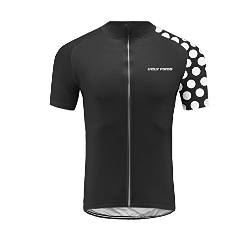 UGLY FROG Radfahren Jersey Damen Mountainbike Trikot Full Zip Fahrrad Shirt Laufende Top Road MTB Kleidung Geschenke für Freunde DEDamenDJT01 von UGLY FROG