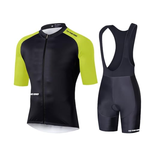 UGLY FROG Radfahren Kleidung Set Kurzarm Männer Radfahren Sommer Radfahren Für MTB Mit Atmungsaktivem Gel Gepolsterte Trägerhose von UGLY FROG