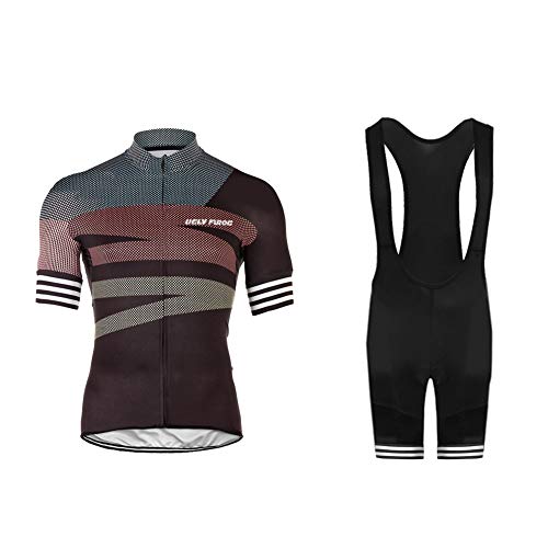 UGLY FROG Rennrad Herren Radtrikot kurzarmtrikot Set,Nationalflagge Farbe Spiel Designs,Atmungsaktiv Quick-Dry Kurzarm Radsport-Shirt + Gel Gepolsterte Shorts Anzüge DEHerrenT11 UGLY FROG Rennrad Herren Radtrikot kurzarmtrikot Set,Nationalflagge Farbe Spiel Designs,Atmungsaktiv Quick-Dry Kurzarm Radsport-Shirt + Gel Gepolsterte Shorts Anzüge DEHerrenT11 von UGLY FROG