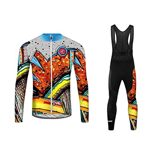 UGLY FROG Thermo Fahrradtrikot Langarm Pro T - Winter Radtrikot - Full Zip - Winddicht - Reflektoren+Lange Bib Hosen Gel Pad Winter Triathlon Clothes Set UGLY FROG Thermo Fahrradtrikot Langarm Pro T - Winter Radtrikot - Full Zip - Winddicht - Reflektoren+Lange Bib Hosen Gel Pad Winter Triathlon Clothes Set von UGLY FROG