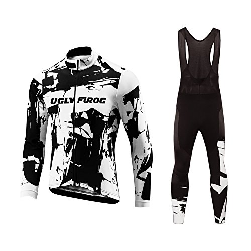 UGLY FROG UFDS37 Radfahren Lange Radtrikot Set Winter Bike Kleidung Herren Fahrradbekleidung Langarm Outdoor Radsport Gemütlich Radkleidung Trikot Jersey + Lange Radlerhose im Cold Wear UGLY FROG UFDS37 Radfahren Lange Radtrikot Set Winter Bike Kleidung Herren Fahrradbekleidung Langarm Outdoor Radsport Gemütlich Radkleidung Trikot Jersey + Lange Radlerhose im Cold Wear von UGLY FROG