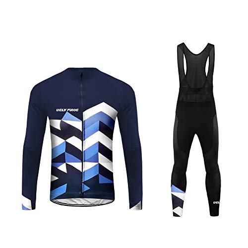 UGLY FROG Uglyfrog Herren Fahrradbekleidung Langarm Radtrikot Set Outdoor Radsport Gemütlich Radkleidung Trikot Jersey + Lange Radlerhose im Winter UGLY FROG Uglyfrog Herren Fahrradbekleidung Langarm Radtrikot Set Outdoor Radsport Gemütlich Radkleidung Trikot Jersey + Lange Radlerhose im Winter von UGLY FROG