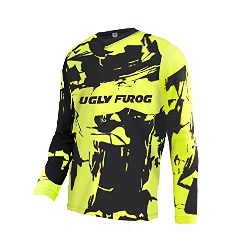 UGLY FROG Winter Thermal Vlies Downhill Trikot Lange Ärmel Herren Mountainbike Freeride BMX Fahrradtrikot Motocross MTB/Downhill Bekleidung von UGLY FROG