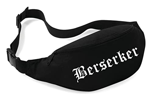 Berserker Bauchtasche | Wikinger Tasche - Odin - Thor - Odin Hüfttasche - Valhalla Bag | Schwarz von UGLYSHIRT
