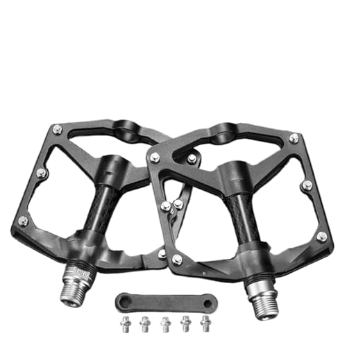 Mountainbike Pedale, Aluminiumlegierung Fahrrad Pedale MTB Rennen Anti-Rutsch ultraleicht abgedichtet Lager einteilig gegossen Anti-Oxidation Fahrrad Pedale(2017 12EBK) von UGZPWQLNX