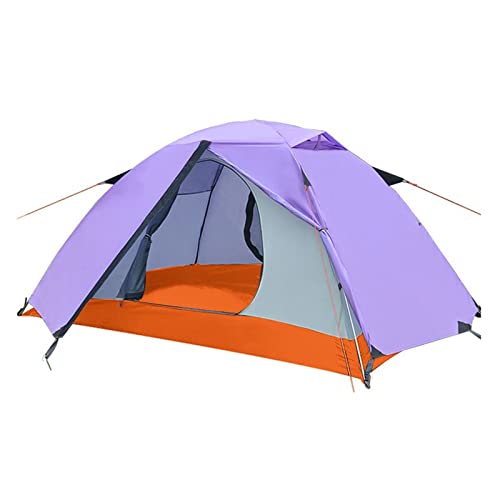 UHJKLA Campingzelt, Doppellagiges, ultraleichtes Outdoor-Campingzelt mit Aluminiumstange, wasserdicht, Winddicht, 2,51 kg, Strandzelt von UHJKLA