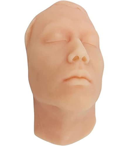 UIGJIOG Dummy Head Model Practice Training Head Injection Model Männliche weibliche Silikon -Kopfspritzmodell für Krankenschwestern Medizinstudenten Unterrichtsvorräte,Male von UIGJIOG