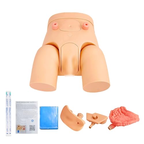 UIGJIOG Male Female Catheterization Model Interchangeable Nursing Practice Urinary Urethral Catheter Manikins PVC Teaching Catheter Model for Students Nurses Catheterization Simulator Kit von UIGJIOG