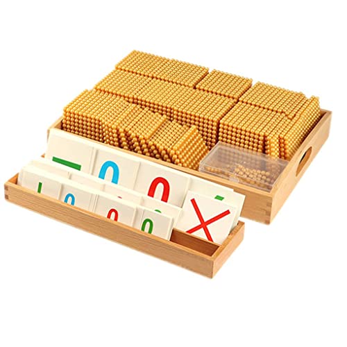 UIGJIOG Mathe Dezimalsystem Bankspiel Montessori Mathe Spielzeug Mathematik Lehrmittel Materialien Baby Vorschule Bildung Spielzeug Montessori Goldene Perlen Materialien 1-9000 Addition Subtraktion UIGJIOG Mathe Dezimalsystem Bankspiel Montessori Mathe Spielzeug Mathematik Lehrmittel Materialien Baby Vorschule Bildung Spielzeug Montessori Goldene Perlen Materialien 1-9000 Addition Subtraktion von UIGJIOG