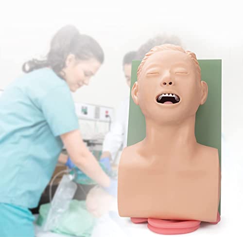 UIGJIOG Orale Und Nasale Intubationsschulung Und -Lehre Demonstration Der Nasalen Intubation Intubationspuppe Studienlehrmodell PVC-Atemwegsmanagement-Trainer Für Medizinische Ausbildungshilfe von UIGJIOG