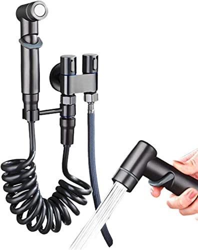 UIHECTA Doppelsteuerventil 2023 Neu Doppelkontrolle Mini -Dusche 6,5 Fuß Extra Langen Schlauch Hoher Druck Bad Wasserhahn Für Bidet Und Dusche,Schwarz UIHECTA Doppelsteuerventil 2023 Neu Doppelkontrolle Mini -Dusche 6,5 Fuß Extra Langen Schlauch Hoher Druck Bad Wasserhahn Für Bidet Und Dusche,Schwarz von UIHECTA