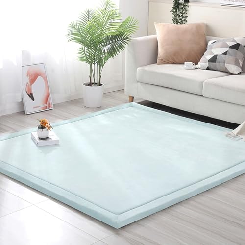 UIHECTA Baby Spielmatte, Teppich, Dicker Krabbelteppich, Mit Rutschfestem, Flauschigem Kurzflor, Moderne, Waschbare, Weiche Matte, Perfekte Teppiche, FüR Yoga, Sport Und Krabbeln,01,60 * 110cm von UIHECTA