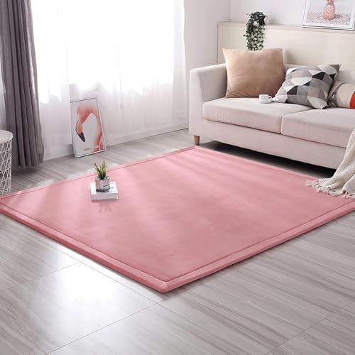 UIHECTA Baby Spielmatte, Teppich, Dicker Krabbelteppich, Mit Rutschfestem, Flauschigem Kurzflor, Moderne, Waschbare, Weiche Matte, Perfekte Teppiche, FüR Yoga, Sport Und Krabbeln,02,60 * 110cm von UIHECTA