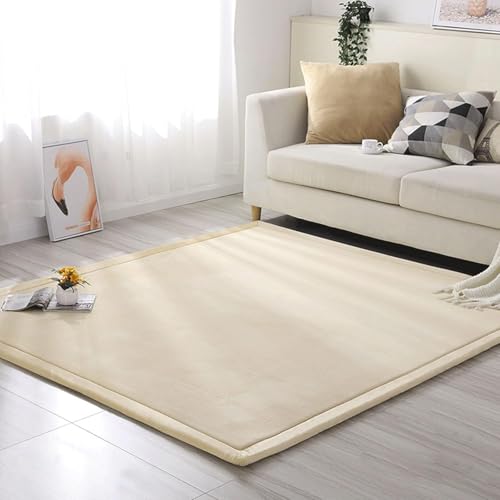 UIHECTA Baby Spielmatte, Teppich, Dicker Krabbelteppich, Mit Rutschfestem, Flauschigem Kurzflor, Moderne, Waschbare, Weiche Matte, Perfekte Teppiche, FüR Yoga, Sport Und Krabbeln,04,60 * 200cm von UIHECTA