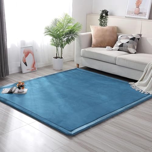 UIHECTA Baby Spielmatte, Teppich, Dicker Krabbelteppich, Mit Rutschfestem, Flauschigem Kurzflor, Moderne, Waschbare, Weiche Matte, Perfekte Teppiche, FüR Yoga, Sport Und Krabbeln,10,100 * 150cm von UIHECTA