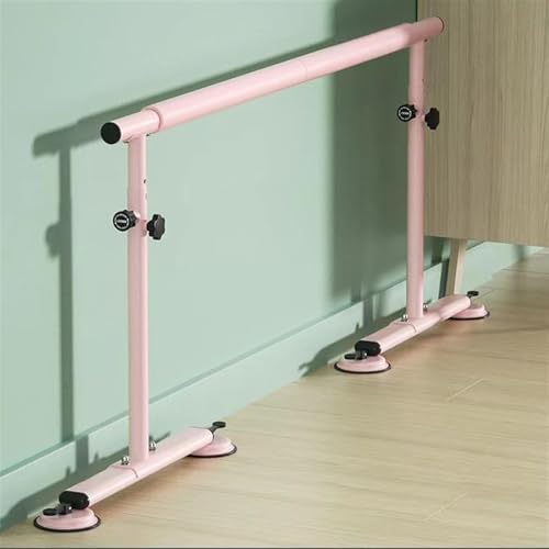 UIHECTA Ballettstange, FüR Zu Hause Oder Im Studio, HöHenverstellbar 65-105 cm, Tanz Stretching Stange, Tragbares Freistehendes BallettgeräT, FüR Erwachsene Und Kinder,Rosa,1.5M von UIHECTA