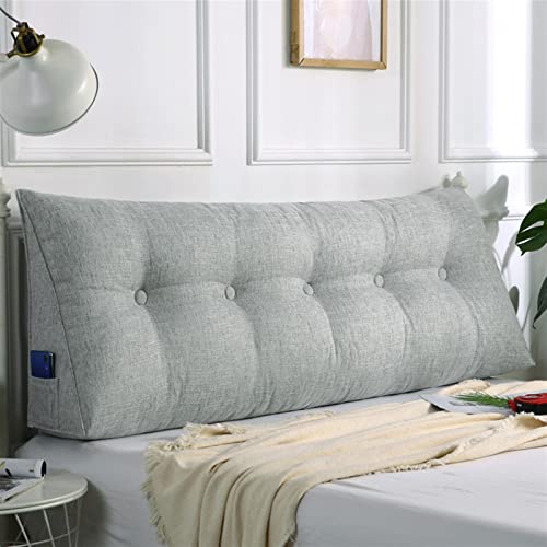 UIHECTA Dreieckiges Keilkissen, Positionierungshilfe Lesen RüCkenlehnen Kissen, Kopfteil Am Bett, Keillese Kissen, Dreieckskissen FüR Doppelbetten, Daybed RüCkenlehne,08,150×50×20cm von UIHECTA